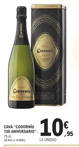 E.Leclerc Cava "Codorniu 150 Aniversario" oferta