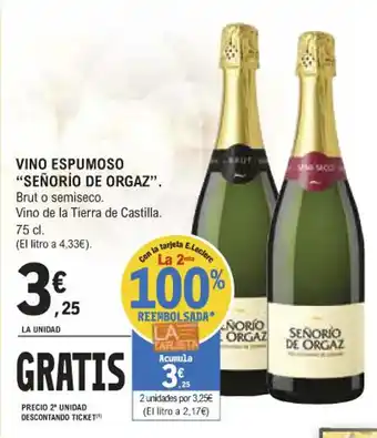 E.Leclerc Vino Espumoso "Señorio De Orgaz" oferta