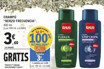 E.Leclerc Champú "Kerzo Frecuencia" oferta
