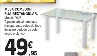 E.Leclerc Mesa Comedor Fija Rectangular oferta