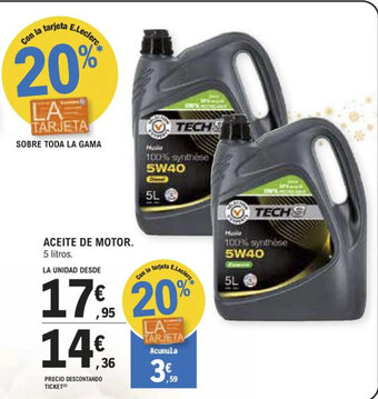 E.Leclerc Aceite De Motor oferta