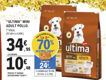 E.Leclerc "Ultima" Mini Adult Pollo oferta