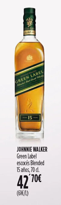 Hipercor Johnnie Walker oferta