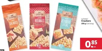 Lidl La Cestera Crackers 250g oferta