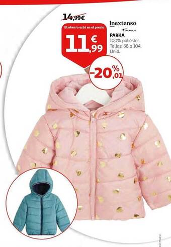 Alcampo Inextenso parka oferta