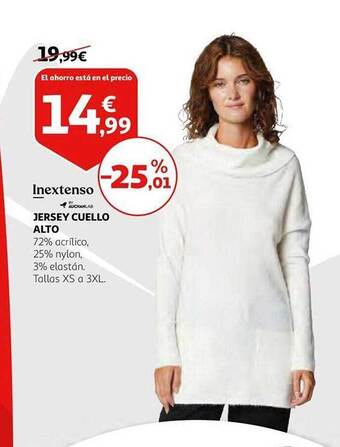 Alcampo Inextenso jersey cuello alto oferta