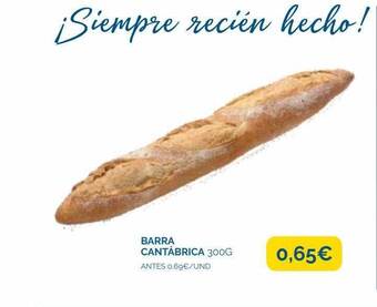 Cash Ecofamilia Barra cantábrica oferta