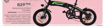 Cenor Bicicleta eléctrica plegable kawasaki f16-n oferta