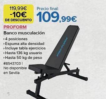 Costco Proform banco musculación oferta