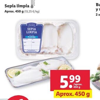 Lidl Sepia limpia oferta