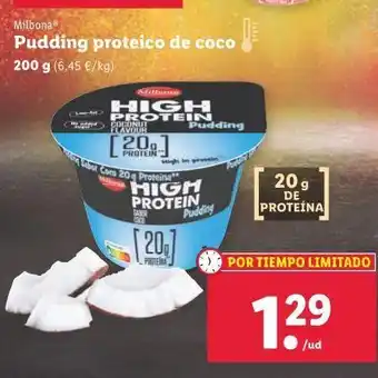 Lidl Pudding proteico de coco oferta
