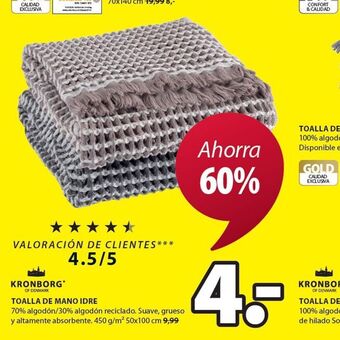 JYSK Toalla de mano oferta