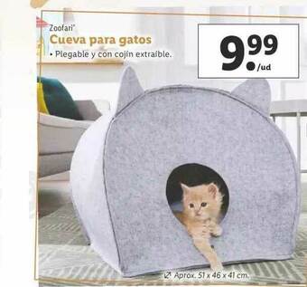 Lidl Zoofari Cueva Para Gatos oferta