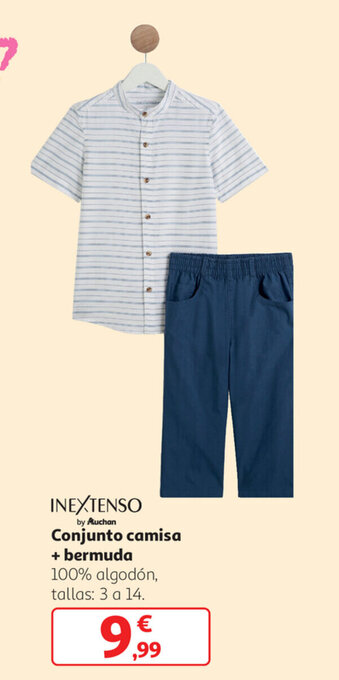 Alcampo Conjunto Camisa + Bermuda oferta