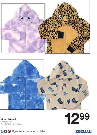 Zeeman Mono Infantil oferta