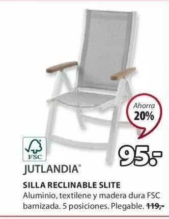 JYSK Jutlandia Silla Reclinable Slite oferta