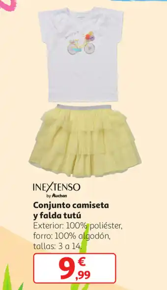 Alcampo Conjunto Camiseta y Falda Tutú oferta