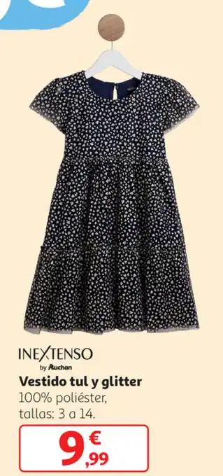 Alcampo Vestido Tul y Glitter oferta