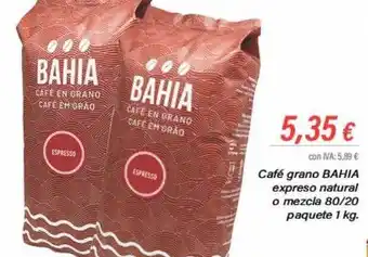 Cash Ifa Café grano bahia expreso natural o mezcla 80-20 paquete oferta