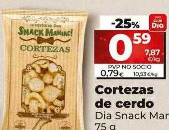 Dia Cortezas de cerdo dia snack maniac oferta
