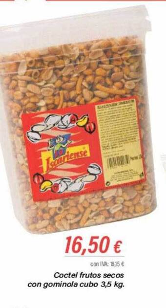 Cash Ifa Coctel frutos secos con gominola cubo oferta