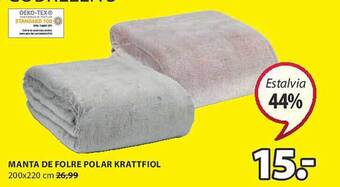 JYSK Manta de folre polar krattfiol oferta
