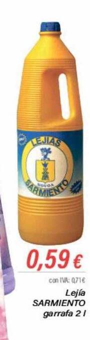 Cash Ifa Lejía sarmiento garrafa oferta