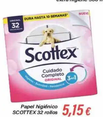 Cash Ifa Papel higiénico scottex 32 rollos oferta