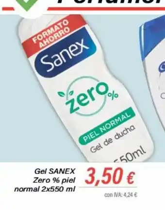 Cash Ifa Gel sanex zero % piel normal oferta