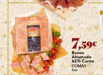 Gadis Bacon ahumado 62% carne comas kilo oferta