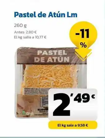 AhorraMas Pastel de atún lm oferta