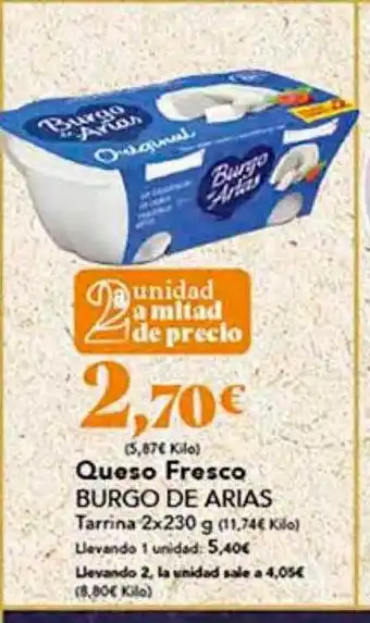 Gadis Queso fresco burgo de arias tarrina oferta