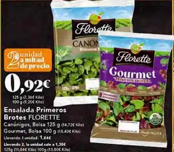 Gadis Ensalada primeros brotes florette oferta