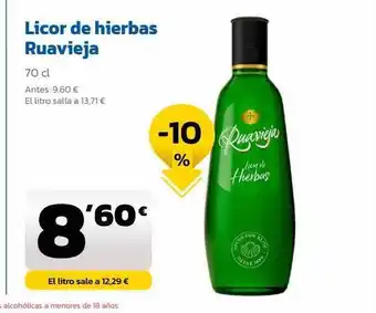 Licor de hierbas ruavieja