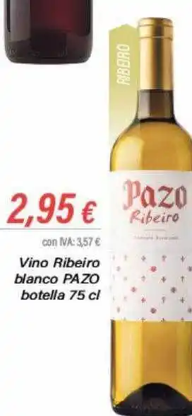 Cash Ifa Vino ribeiro blanco pazo botella oferta