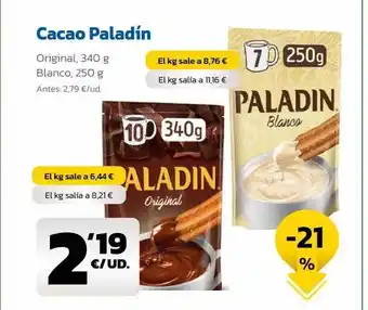 AhorraMas Cacao paladín oferta