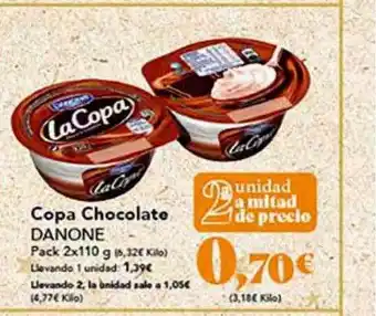 Gadis Copa chocolate danone pack 2 oferta