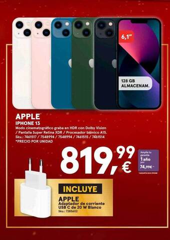 Worten Apple iphone 13 oferta