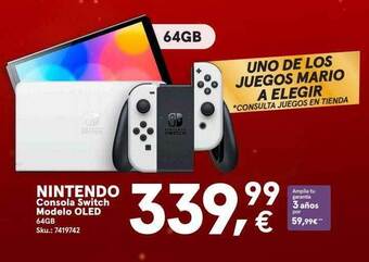 Worten Nintendo consola switch modelo oled oferta