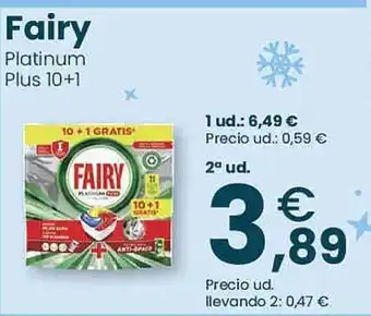 Clarel Fairy platinum plus 10+1 oferta