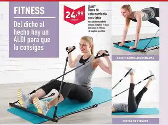 ALDI Crane barra de entrenamiento con cintas oferta