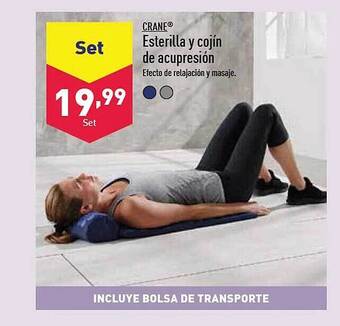 ALDI Crane esterilla y cojín de acupresión oferta