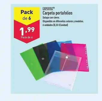 ALDI Expertiz carpeta portafolios oferta