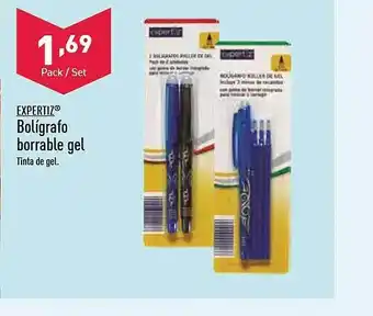 ALDI Expertiz bolígrafo borrable gel tinta de gel oferta