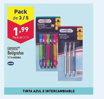 ALDI Expertiz bolígrafos oferta