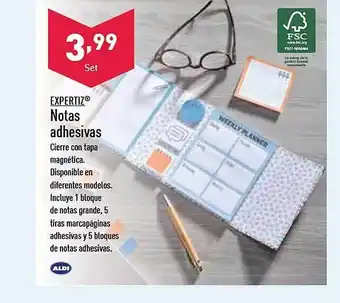 ALDI Expertiz notas adhesivas oferta