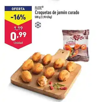 ALDI Flete croquetas de jamón curado oferta