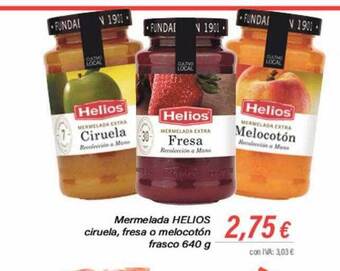 Cash Ifa Mermelada helios ciruela, fresa o melocotón frasco oferta