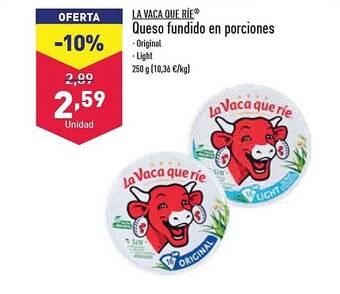 ALDI La vaca que ríe queso fundido en porciones oferta
