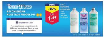 ALDI Esselt suavizante concentrado oferta
